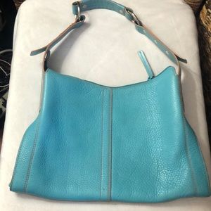 Kenneth Cole teal blue handbag